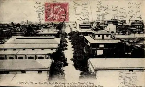 Ak Port Said Ägypten, Arteliers der Suez Canal Company