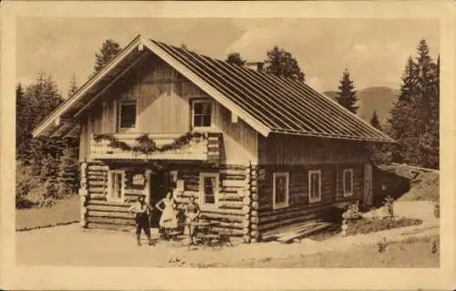 Ak Garmisch Partenkirchen in Oberbayern, Anton Hütte am Riesserkopf