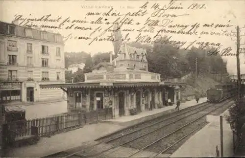 Ak Ville d'Avray Deux Sevres, Bahnhof