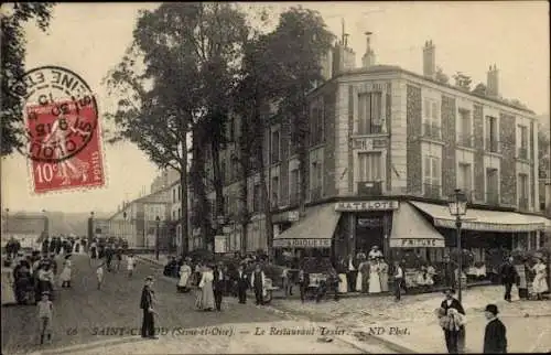 Ak Saint Cloud Hauts de Seine, Le Restaurant Texier, Matelote