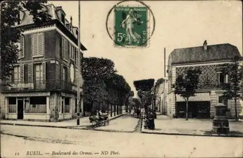 Ak Rueil Hauts-de-Seine, Boulevard des Ormes