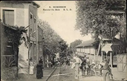 Ak Robinson Hauts de Seine, Retour du Bois