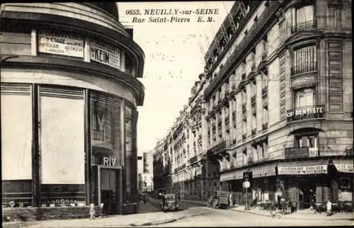 Ak Neuilly sur Seine Hauts de Seine, Rue Saint Pierre