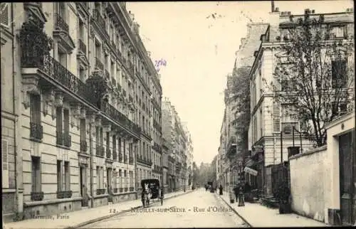 Ak Neuilly sur Seine Hauts de Seine, Rue du Orleans