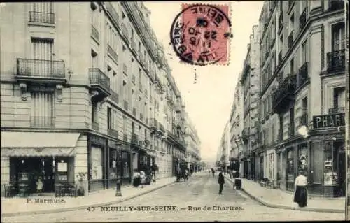 Ak Neuilly sur Seine Hauts de Seine, Rue de Chartres