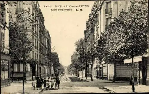 Ak Neuilly sur Seine Hauts de Seine, Rue Perronet
