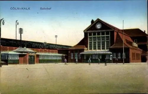 Ak Kalk Köln am Rhein, Bahnhof