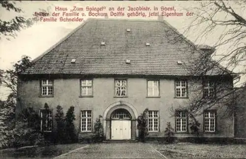 Ak Soest in Westfalen, Haus Zum Spiegel, Jacobistraße, früher Familie v. Bockum Dolffs