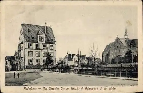 Ak Paderborn in Westfalen, Casseler Tor, Kloster der Schwestern der chr. Liebe