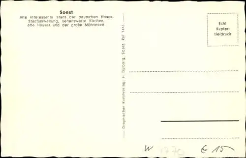 Ak Soest in Westfalen, Enger Weg, Wohnhäuser, Fachwerkhäuser