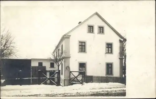 Foto Ak Münster in Westfalen, Wohnhaus, Winter