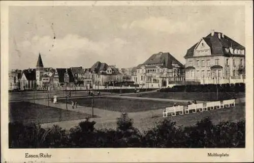 Ak Essen im Ruhrgebiet, Moltkeplatz