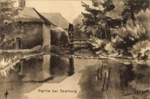Ak Sarrebourg Saarburg Lothringen Moselle, Rotemühle