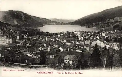 Ak Gérardmer Lothringen Vosges, vue de la Roche du Rain