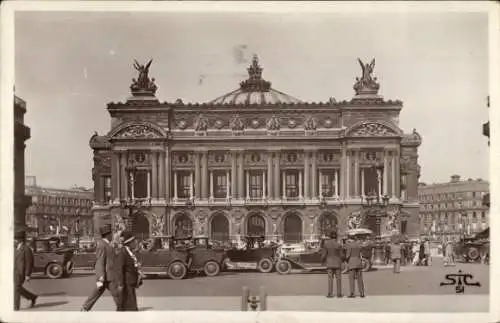 Ak Paris IX Opéra, Place de l'Opera