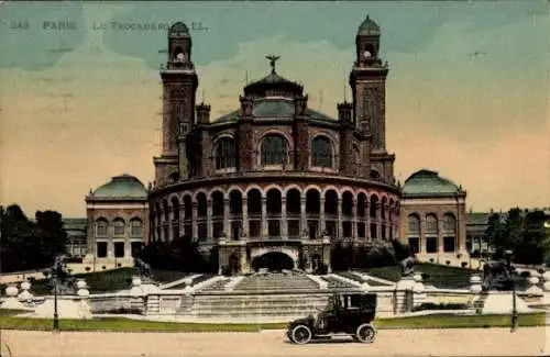 Ak Paris XVI Trocadéro, Le Trocadéro