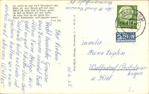 Ak Nordseebad Büsum, Südstrand bei Sturmflut