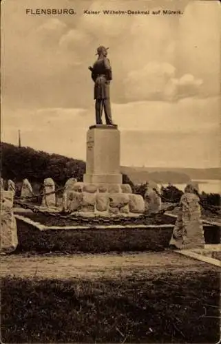 Ak Mürwik Flensburg in Schleswig Holstein, Kaiser Wilhelm-Denkmal