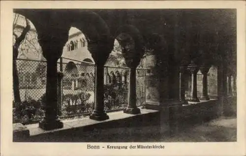 Ak Bonn, Kreuzgang der Münsterkirche