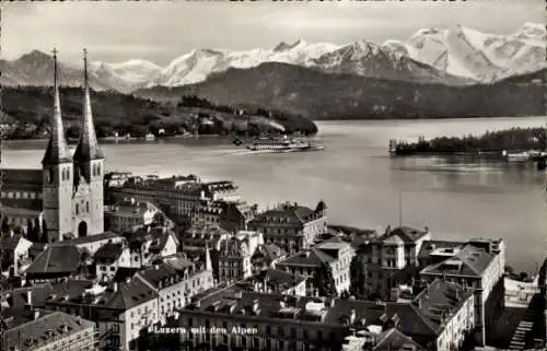 Ak Luzern Stadt Schweiz, Alpen