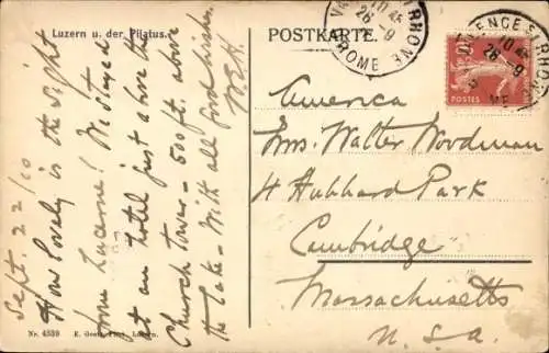 Ak Luzern Stadt Schweiz, Pilatus, Panorama