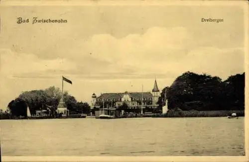 Ak Dreibergen Bad Zwischenahn in Oldenburg, Blick zum Ufer