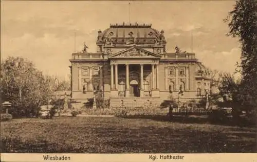 Ak Wiesbaden in Hessen, Königliches Hoftheater