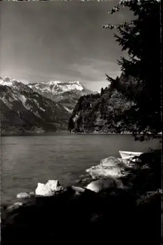 Ak Bönigen Kanton Bern Schweiz, Landschaftsmotiv, Brienzer Rothorn