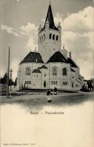 Ak Basel Stadt Schweiz, Pauluskirche