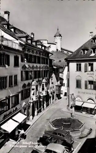 Ak Schaffhausen am Rhein Schweiz, Vordergasse, Geschäfte, Blumenhaus, Munot