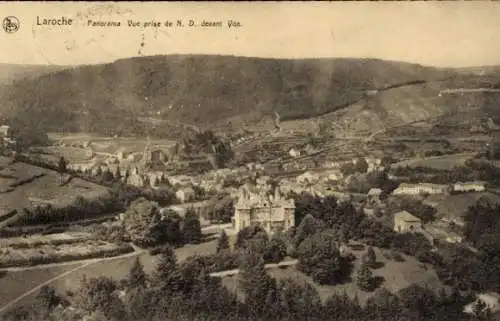 Ak Laroche La Roche en Ardennes Wallonien Luxemburg, Panorama