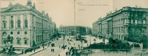 Klapp Ak Berlin Mitte, Panorama, Schlossplatz, Schloss