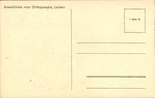 Ak Leiden Südholland Niederlande, Annaklinik, Frauenzimmer