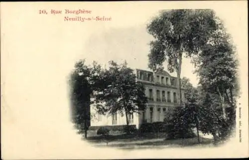 Ak Neuilly sur Seine Hauts de Seine, Rue Borghèse