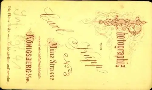 CdV Kaliningrad Königsberg Ostpreußen, Deutscher Soldat in Uniform, Infanterie Regiment 41