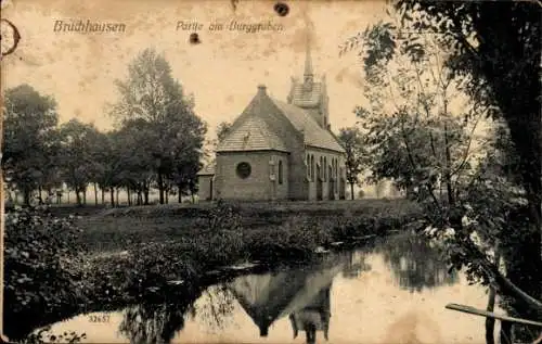 Bahnpoststempel Hoya - Syke, Zug 6, 21.1.1915, auf Ak