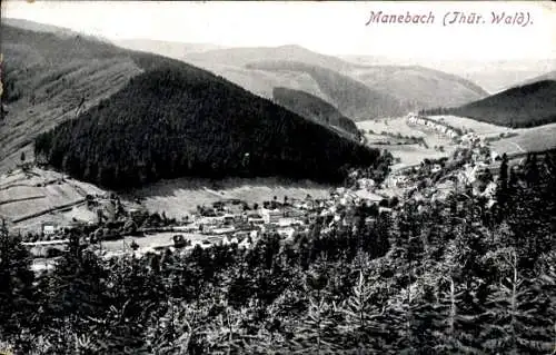 Bahnpoststempel Ilmenau - Schleusingen, Zug 1867, 15.7.13, auf Ak