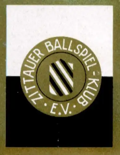 Sammelbild Sportwappen Fußball, Mitteldeutschland, Zittauer Ballspiel-Klub, Bild Nr. 1