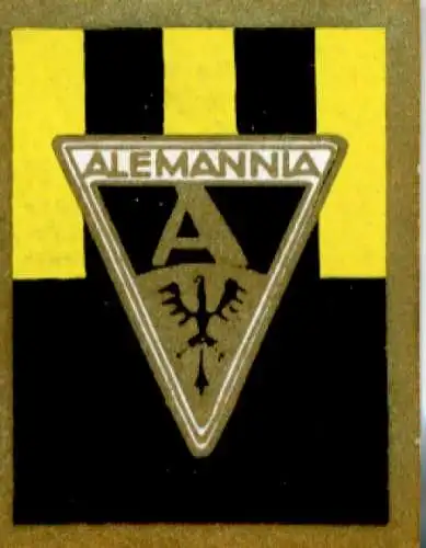 Sammelbild Sportwappen Fußball, Westdeutschland, T. und SV Alemannia 1900 Aachen, Bild Nr. 14