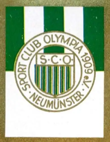 Sammelbild Sportwappen Fußball, Norddeutschland, SC Olympia 09 Neumünster, Bild Nr. 3
