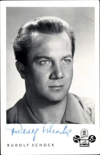 Ak Schauspieler und Sänger Rudolf Schock, Portrait, Autogramm