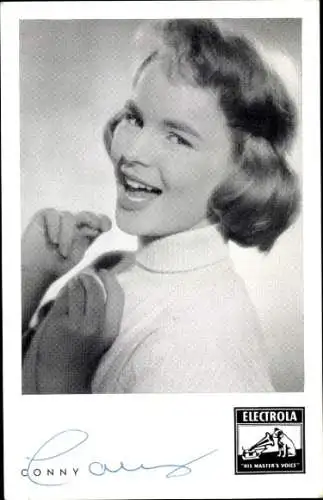 Ak Schauspielerin und Sängerin Cornelia Froboess, Portrait, Electrola, Autogramm