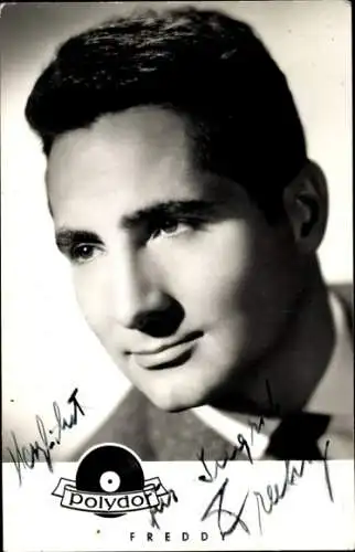 Ak Schauspieler und Sänger Freddy Quinn, Portrait, Autogramm