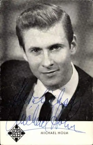 Ak Schauspieler und Sänger Michael Holm, Portrait, Autogramm