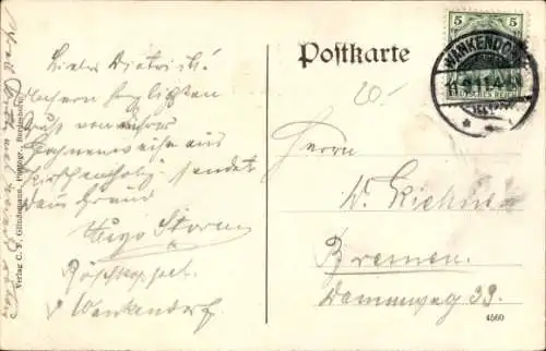 Ak Bothkamp in Holstein, Fahnenweihe des Kriegervereins 1911