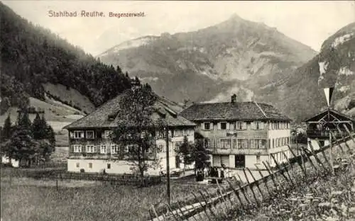 Ak Reuthe in Vorarlberg, Stahlbad, Ortsansicht