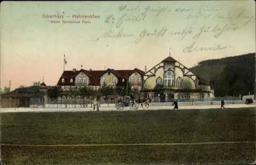 Ak Hahnenklee Goslar, Hotel Deutsches Haus