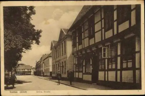 Ak Verden an der Aller, Grüne Straße