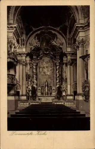 Ak München, Damenstifts-Kirche, Inneres