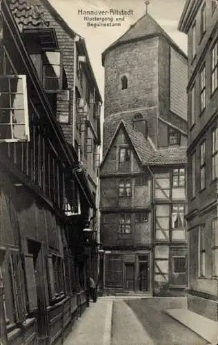 Ak Hannover in Niedersachsen, Altstadt, Klostergang, Beguinenturm
